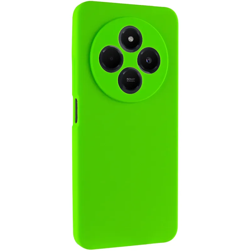 Чохол Silicone Cover Ummi Lakshmi Full Camera (AA) для Xiaomi Redmi 14C / Poco C75 Салатовий / Neon Green