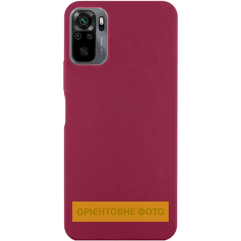 Чохол Silicone Cover Ummi Lakshmi для Xiaomi Redmi Note 10 Pro / 10 Pro Max Бордовий / Marsala