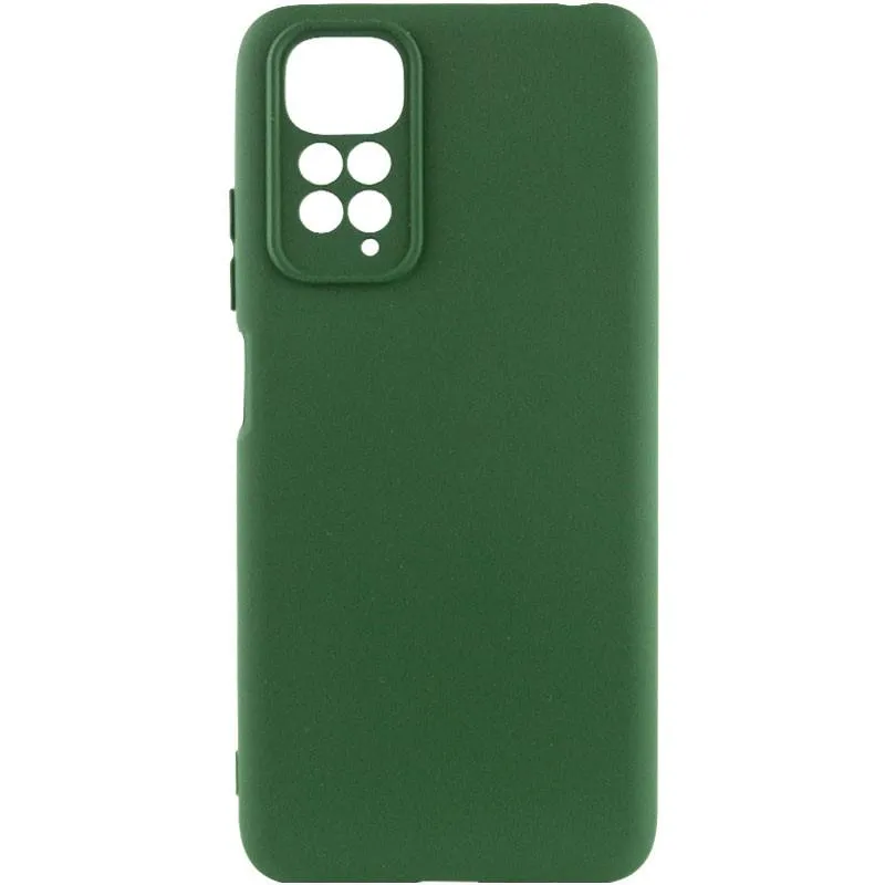 Чохол Silicone Cover Ummi Lakshmi Full Camera для Xiaomi Redmi Note 11 / Note 11S Зелений / Dark green