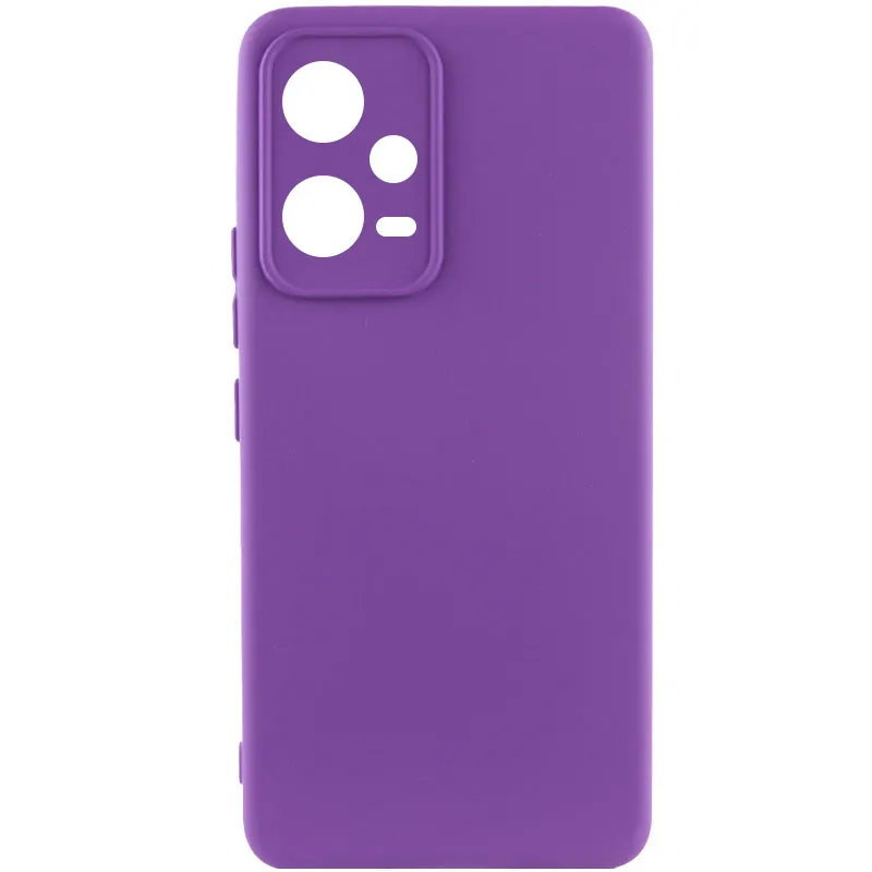 Чохол Silicone Cover Ummi Lakshmi Full Camera (AA) для Xiaomi Poco X5 5G / Note 12 5G Фіолетовий / Purple