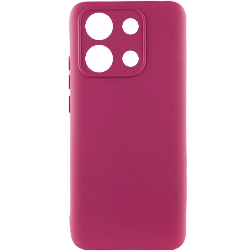 Чохол Silicone Cover Ummi Lakshmi Full Camera для Xiaomi Redmi Note 13 4G Бордовий / Marsala