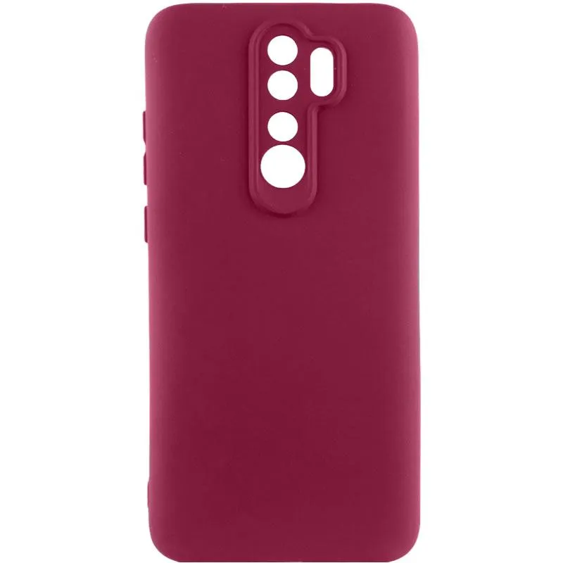Чохол Silicone Cover Ummi Lakshmi Full Camera для Xiaomi Redmi Note 8 Pro Бордовий / Marsala