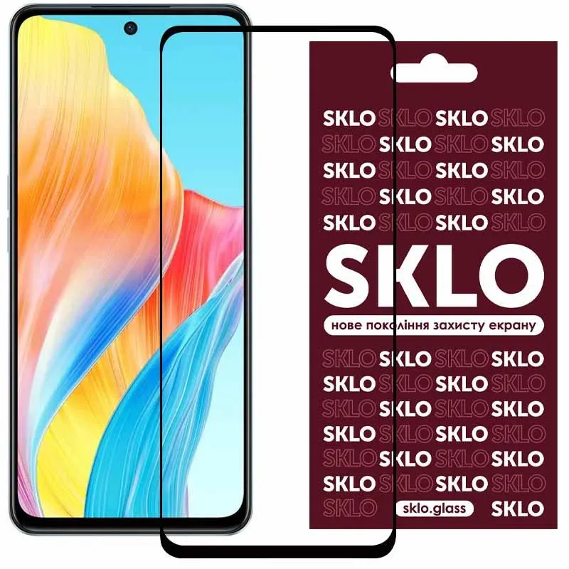 Захисне скло SKLO 3D для Xiaomi Redmi 15C / Poco C85 Чорний