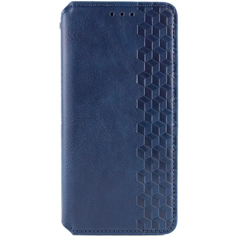 Шкіряний чохол-книжка GETMAN Cubic для Xiaomi Redmi 15C Синій