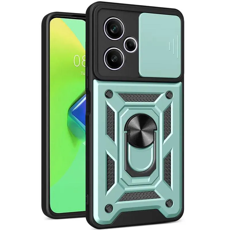 Чохол Ummi Camshield Serge Ring для Xiaomi Poco M6 Pro 5G Зелений / Green