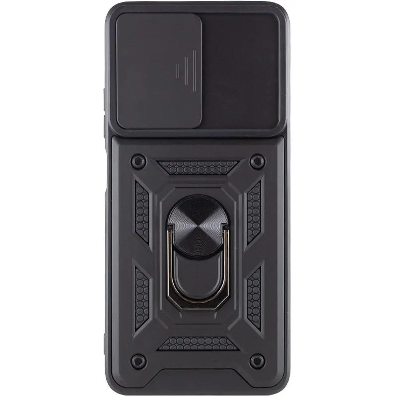 Чохол Ummi Camshield Serge Ring для Xiaomi Poco M6 Pro 5G Чорний / Black — фото 3