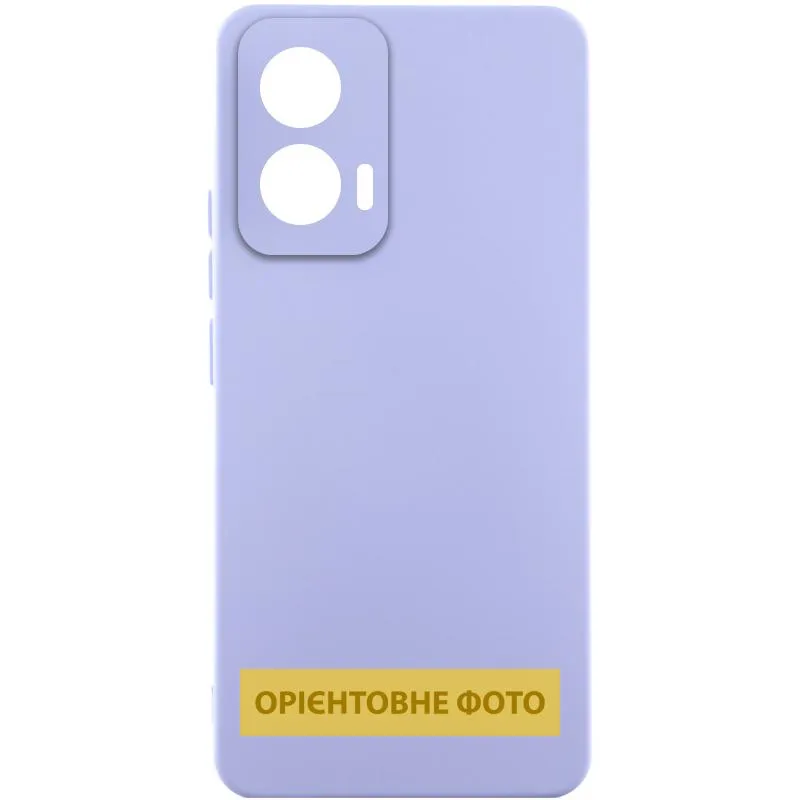 Чохол Silicone Cover Lakshmi Full Camera (AAA) для Xiaomi Poco M7 Pro 5G Бузковий / Dasheen