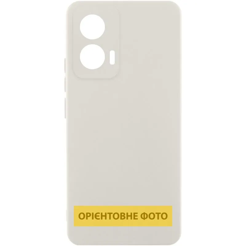 Чохол Silicone Cover Lakshmi Full Camera (AAA) для Xiaomi Poco M7 Pro 5G Білий / White