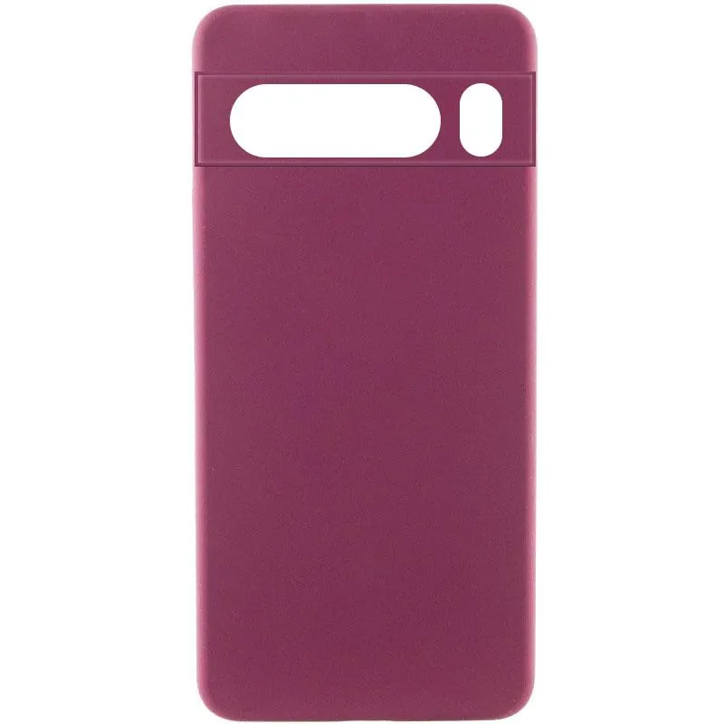 Чохол Silicone Cover Lakshmi Full Camera (AAA) для Xiaomi Poco M7 Pro 5G Бордовий / Plum