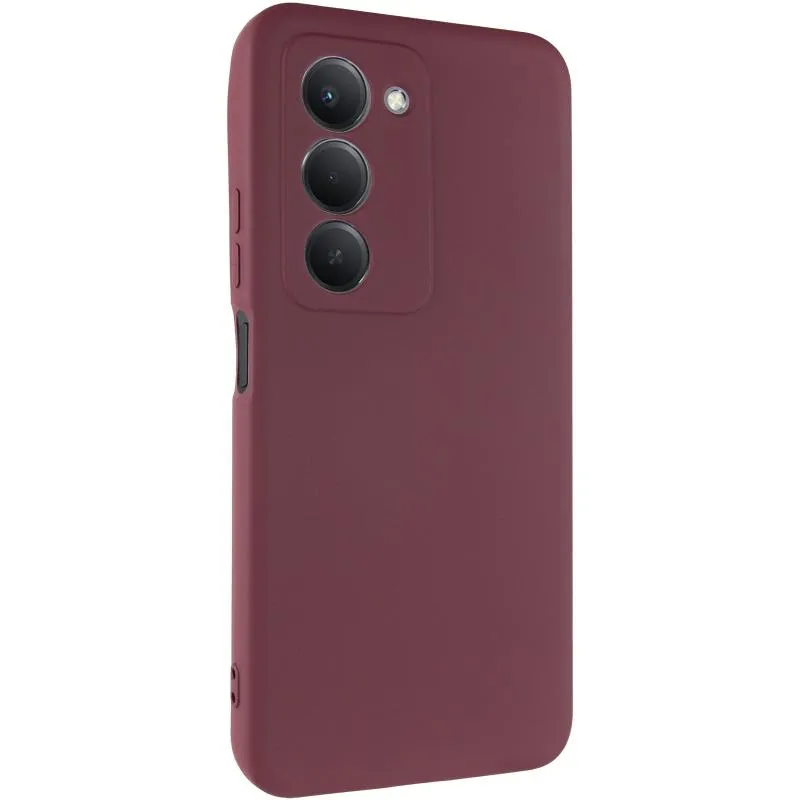 Чохол TPU GETMAN Liquid Silk Full Camera для Xiaomi Redmi 15 Бордовий / Marsala