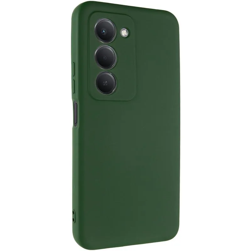 Чохол TPU GETMAN Liquid Silk Full Camera для Xiaomi Redmi 15 Зелений / Dark green