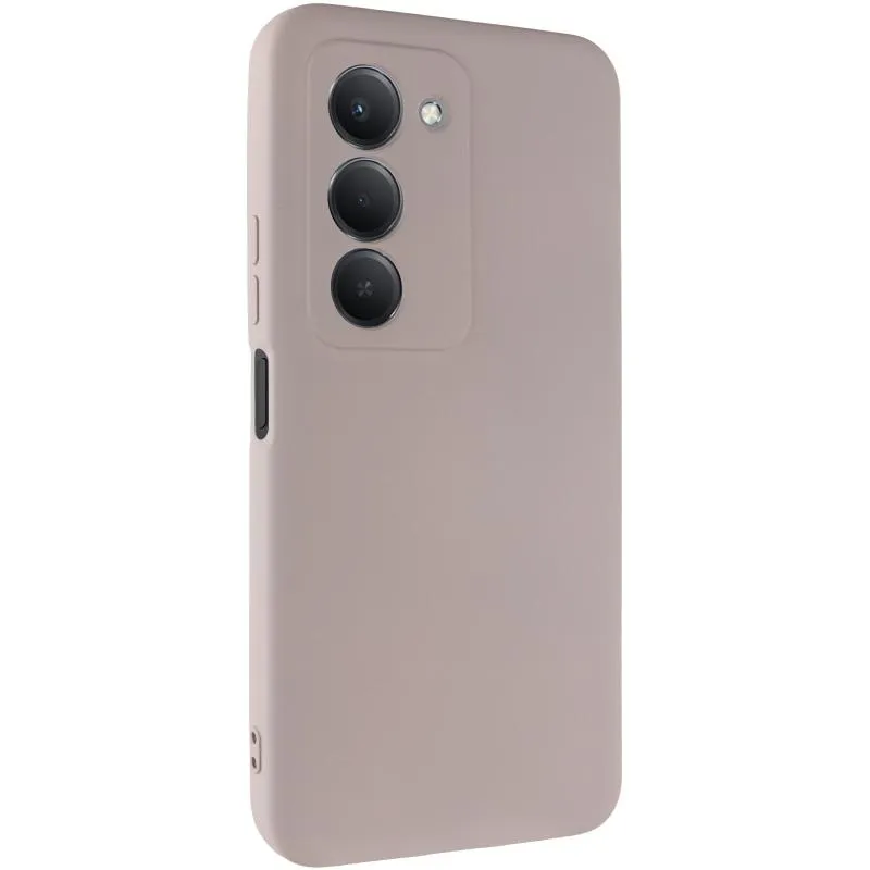 Чохол TPU GETMAN Liquid Silk Full Camera для Xiaomi Redmi 15 Сірий / Lavender