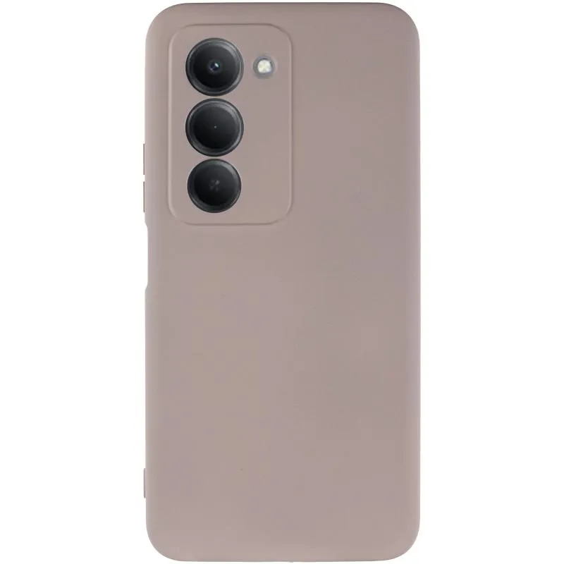 Чохол TPU GETMAN Liquid Silk Full Camera для Xiaomi Redmi 15 Сірий / Lavender — фото 2