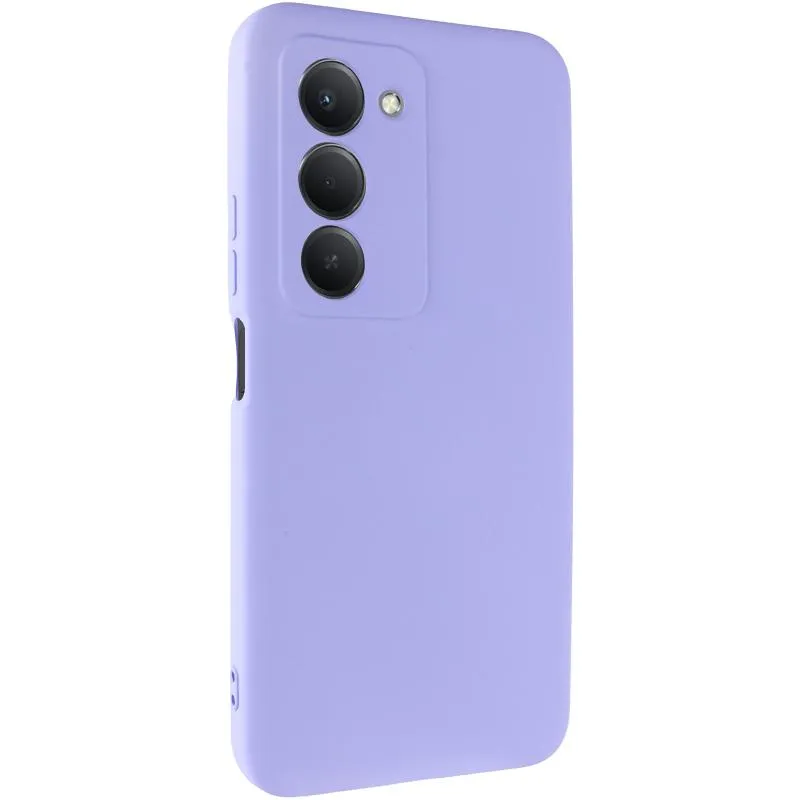 Чохол TPU GETMAN Liquid Silk Full Camera для Xiaomi Redmi 15 Бузковий / Light purple