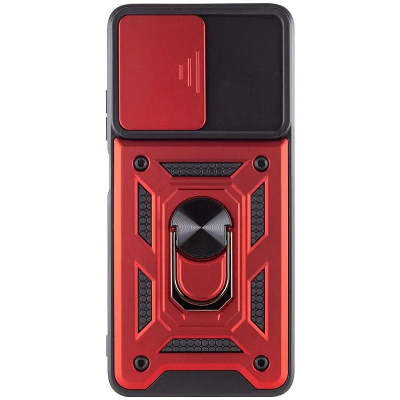 Чохол Ummi Camshield Serge Ring для Samsung Galaxy A04s Червоний / Red — фото 5