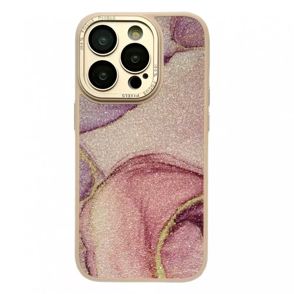 Glitter Marble Case iPhone 13 — Pink — Apple Apple iPhone 13 6.1"
