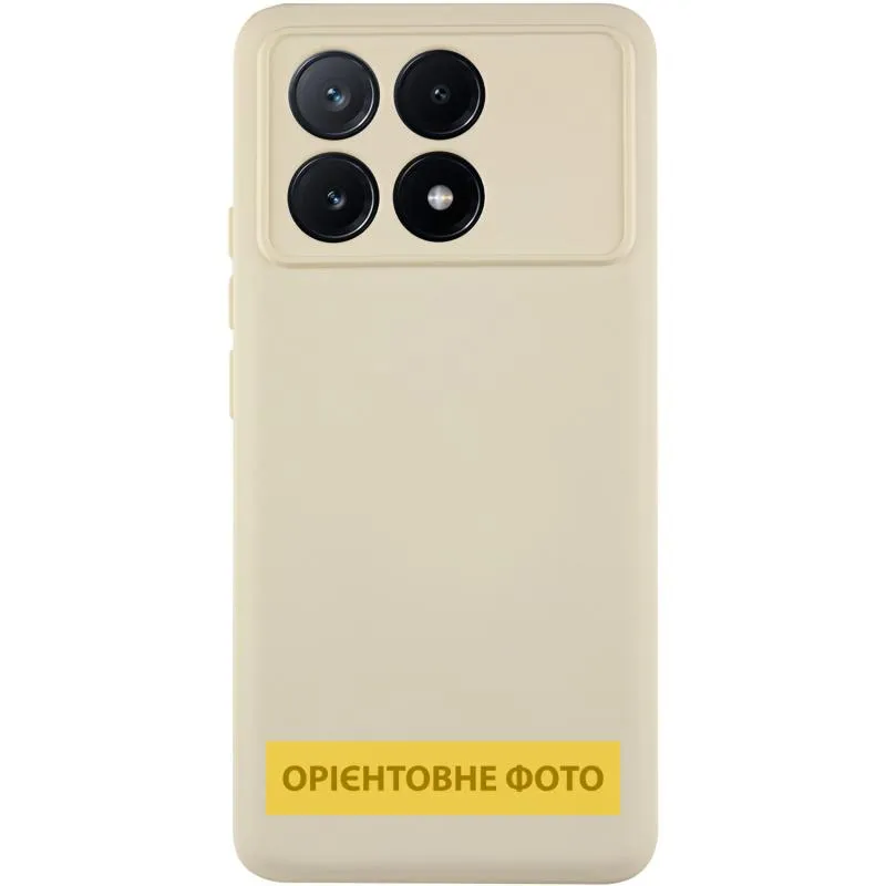 Чохол TPU GETMAN Liquid Silk Full Camera для Xiaomi Poco X6 / Note 13 Pro 5G Пісочний / Sand