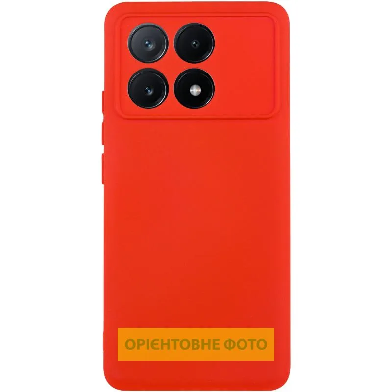 Чохол TPU GETMAN Liquid Silk Full Camera для Xiaomi Poco X6 / Note 13 Pro 5G Червоний / Red