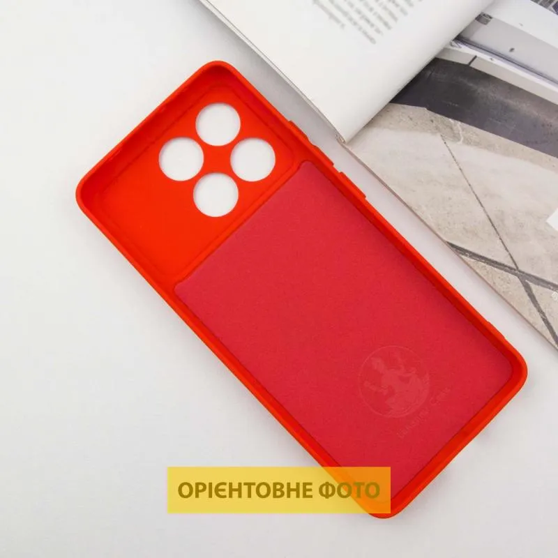 Чохол TPU GETMAN Liquid Silk Full Camera для Xiaomi Poco X6 / Note 13 Pro 5G Червоний / Red — фото 3