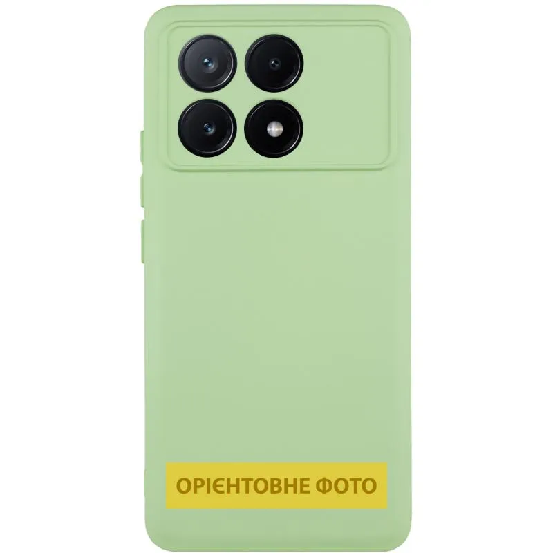 Чохол TPU GETMAN Liquid Silk Full Camera для Xiaomi Poco X6 / Note 13 Pro 5G Зелений / Pistachio