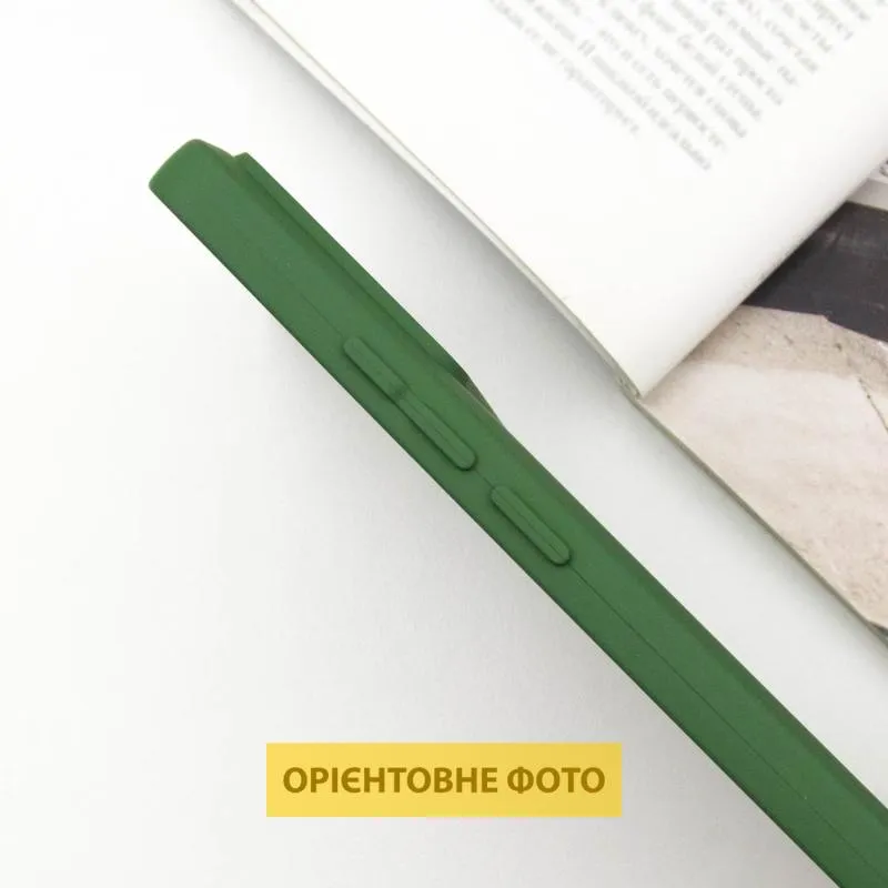 Чохол TPU GETMAN Liquid Silk Full Camera для Xiaomi Poco X6 / Note 13 Pro 5G Зелений / Dark green — фото 4