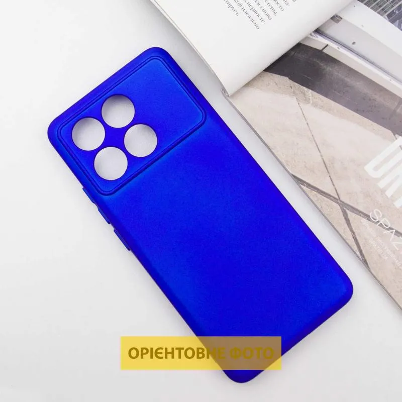 Чохол TPU GETMAN Liquid Silk Full Camera для Xiaomi Poco X6 / Note 13 Pro 5G Синій / Iris — фото 3