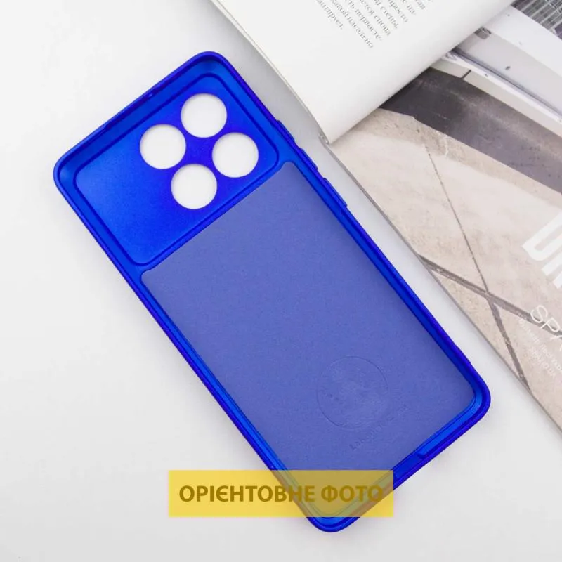 Чохол TPU GETMAN Liquid Silk Full Camera для Xiaomi Poco X6 / Note 13 Pro 5G Синій / Iris — фото 4