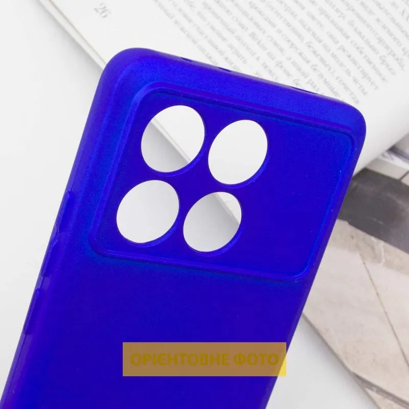 Чохол TPU GETMAN Liquid Silk Full Camera для Xiaomi Poco X6 / Note 13 Pro 5G Синій / Iris — фото 5