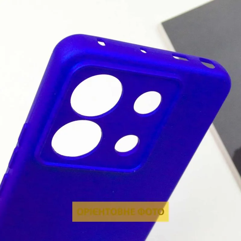 Чохол TPU GETMAN Liquid Silk Full Camera для Xiaomi Poco X6 / Note 13 Pro 5G Синій / Iris — фото 6