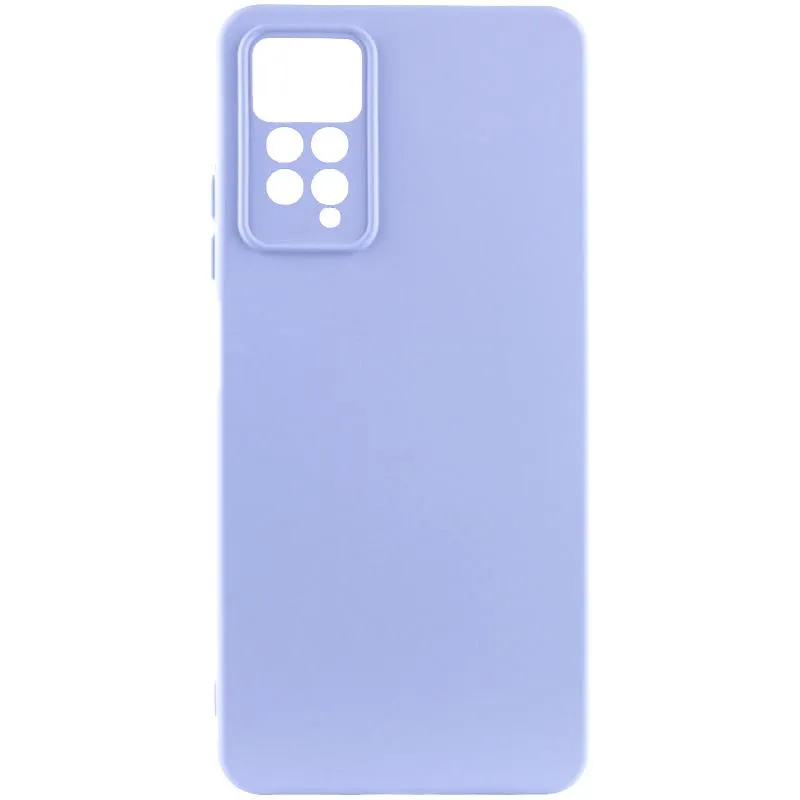 Чохол TPU GETMAN Liquid Silk Full Camera для Xiaomi Redmi Note 11 Pro 4G/5G / 12 Pro 4G Бузковий / Light purple