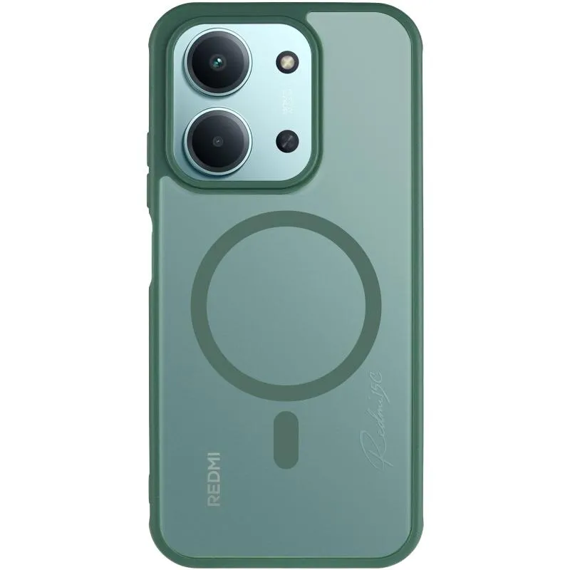 Чохол TPU Bloom with Magnetic Fit для Xiaomi Redmi 15C Green — фото 2