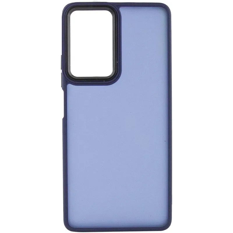 Чохол TPU+PC Lyon Frosted для Xiaomi Redmi 15 Navy Blue — фото 3