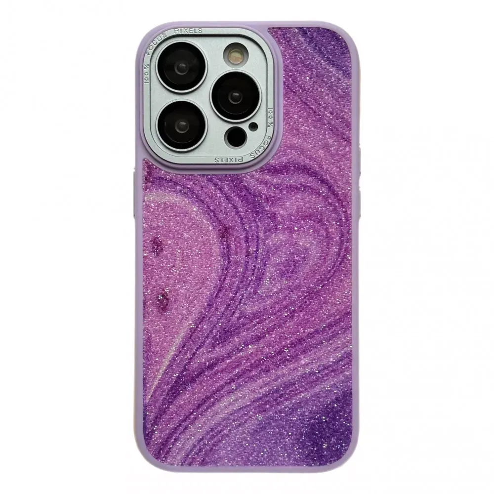 Glitter Marble Case iPhone 14 Pro — Lilac — Apple Apple iPhone 14 Pro 6.1"