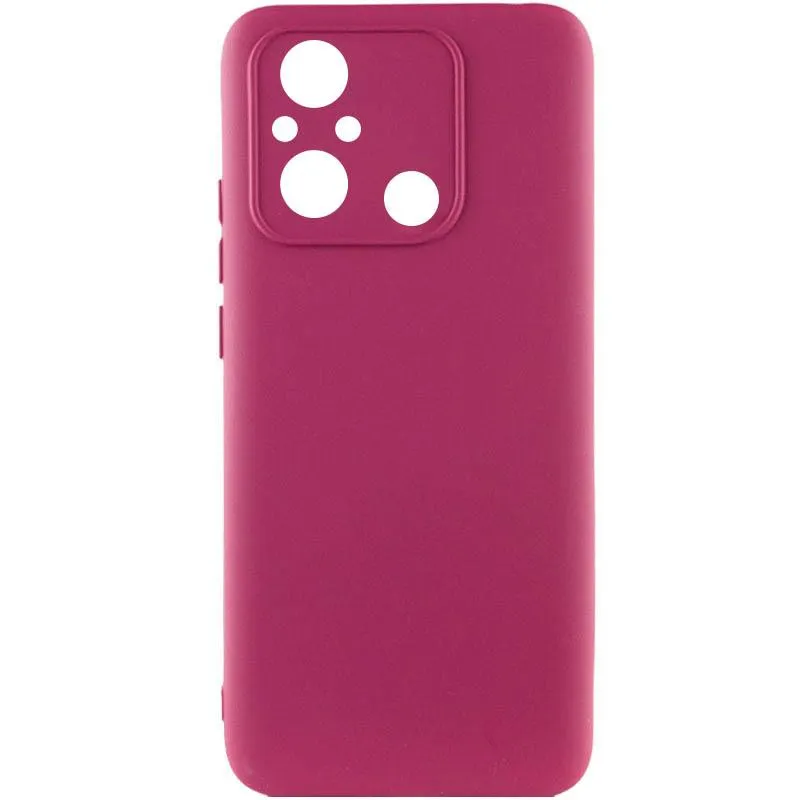 Чохол Silicone Cover Ummi Lakshmi Full Camera для Xiaomi Redmi 12C / Poco C55 Бордовий / Marsala