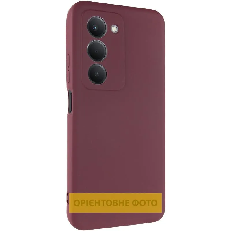 Чохол TPU GETMAN Liquid Silk Full Camera для Xiaomi Redmi 15 4G (Global) / 5G Бордовий / Marsala