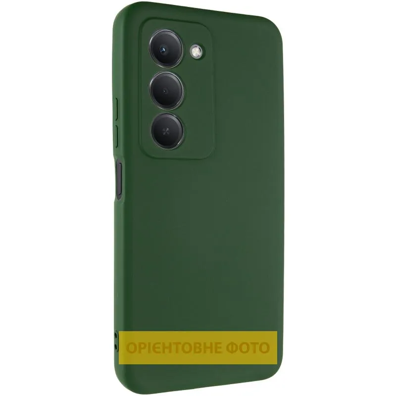 Чохол TPU GETMAN Liquid Silk Full Camera для Xiaomi Redmi 15 4G / 5G Зелений / Dark green