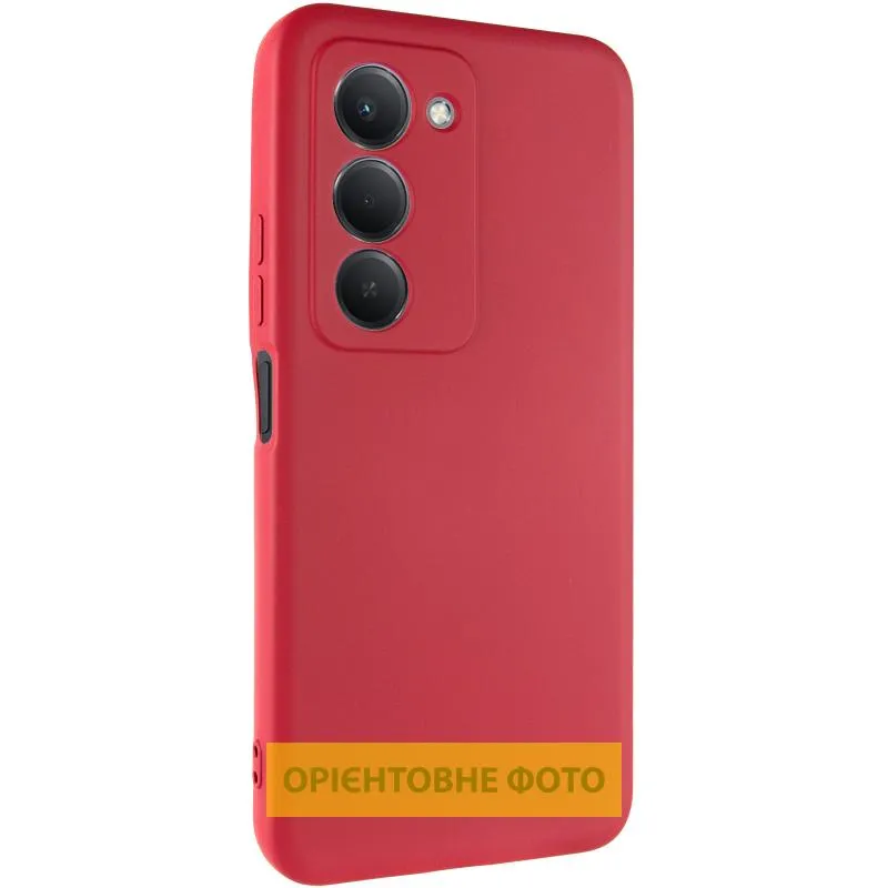 Чохол TPU GETMAN Liquid Silk Full Camera для Xiaomi Redmi 15 4G (Global) / 5G Червоний / Dark Red
