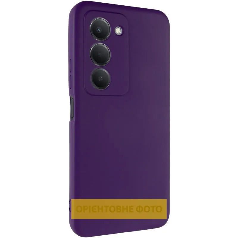 Чохол TPU GETMAN Liquid Silk Full Camera для Xiaomi Redmi 15 4G / 5G Фіолетовий / Purple