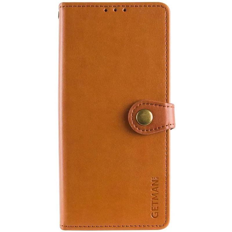 Шкіряний чохол-книжка GETMAN Gallant (PU) для Xiaomi Redmi 15 4G (Global) / 5G Коричневий