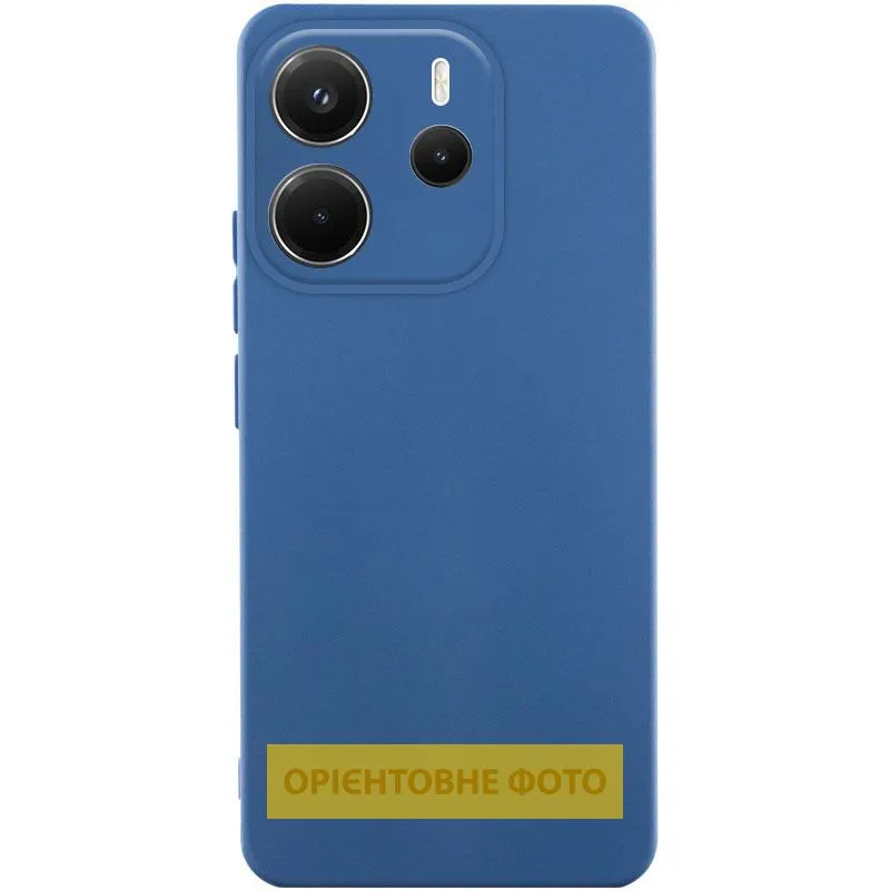 Чохол Silicone Cover Ummi Lakshmi Full Camera для Xiaomi Redmi Note 14 Pro 4G/5G Синій / Navy Blue
