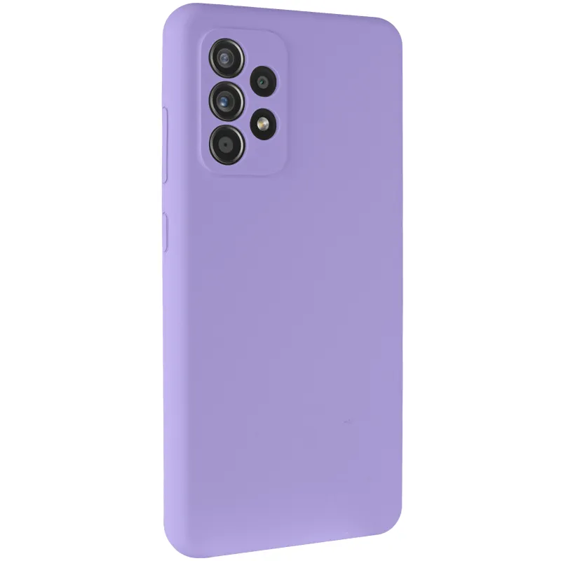 Чохол Silicone Cover Lakshmi Full Camera для Samsung Galaxy A32 5G Бузковий / Dasheen