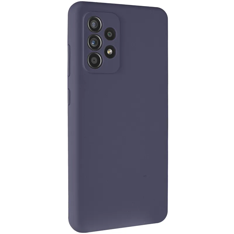 Чохол Silicone Cover Lakshmi Full Camera (AAA) для Samsung Galaxy A32 5G Темно-синій / Midnight blue