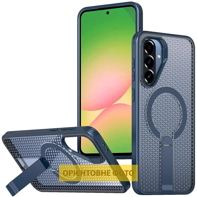 Чохол TPU Breeze with Magnetic Fit stand для Xiaomi Redmi 14C / Poco C75 Blue