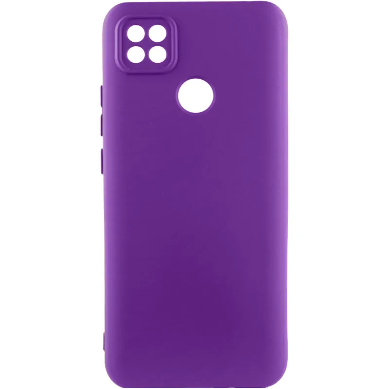 Чохол Silicone Cover Ummi Lakshmi Full Camera (AA) для Xiaomi Redmi 10A / 9C Фіолетовий / Purple