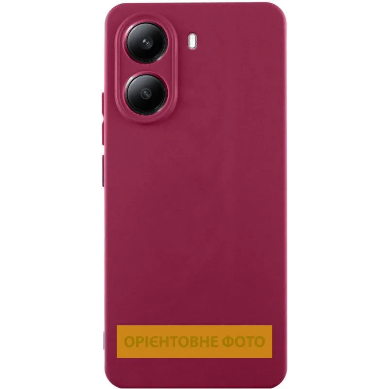 Чохол Silicone Cover Ummi Lakshmi Full Camera для Xiaomi Redmi Note 15 4G/5G Бордовий / Marsala