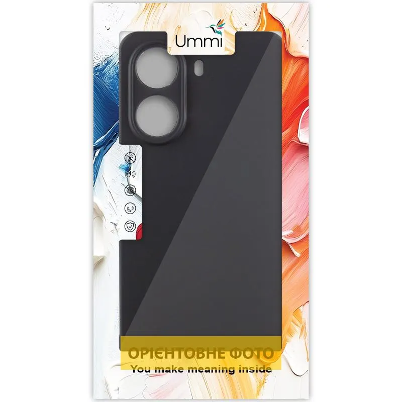 Чохол Silicone Cover Ummi Lakshmi Full Camera для Xiaomi Redmi Note 15 4G/5G Чорний / Black — фото 3