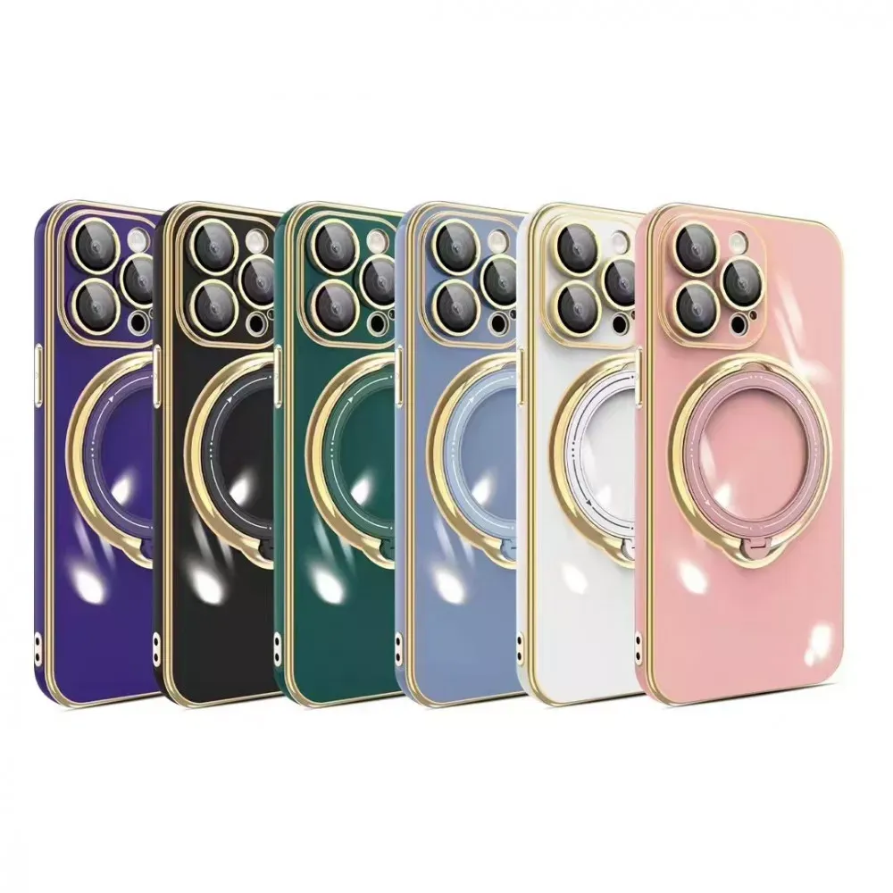 Golden Ring TPU Case iPhone 14 Plus — Pink - фото 3