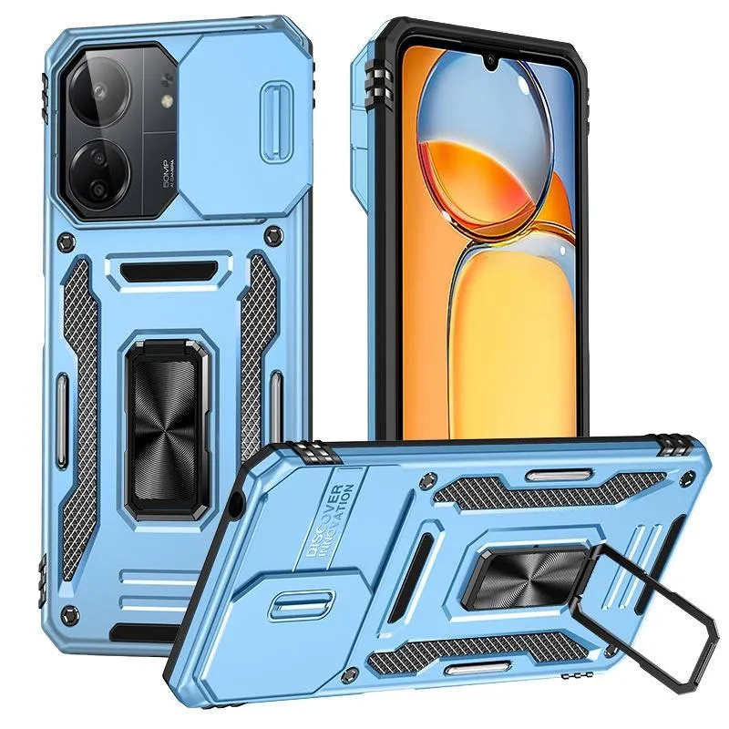 Ударостійкий чохол Camshield Army Ring для Xiaomi Redmi 15 (EU) Блакитний / Light Blue