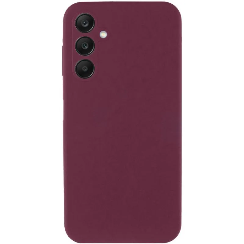 Чохол Silicone Cover Lakshmi Full Camera (AAA) для Samsung Galaxy A37 5G Бордовий / Plum