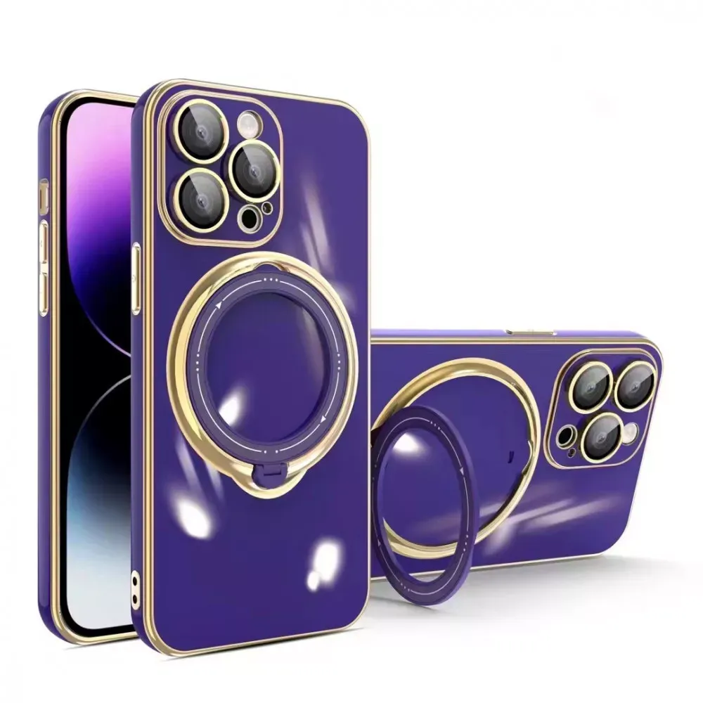 Golden Ring TPU Case iPhone 14 — Violet — Различные Apple iPhone 14 6.1"